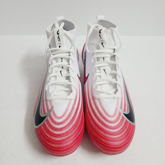 NEW Nike Air Zoom Vapor Pro 1 Football Cleats FB3298-102 Size 8.5 White Red main image 5
